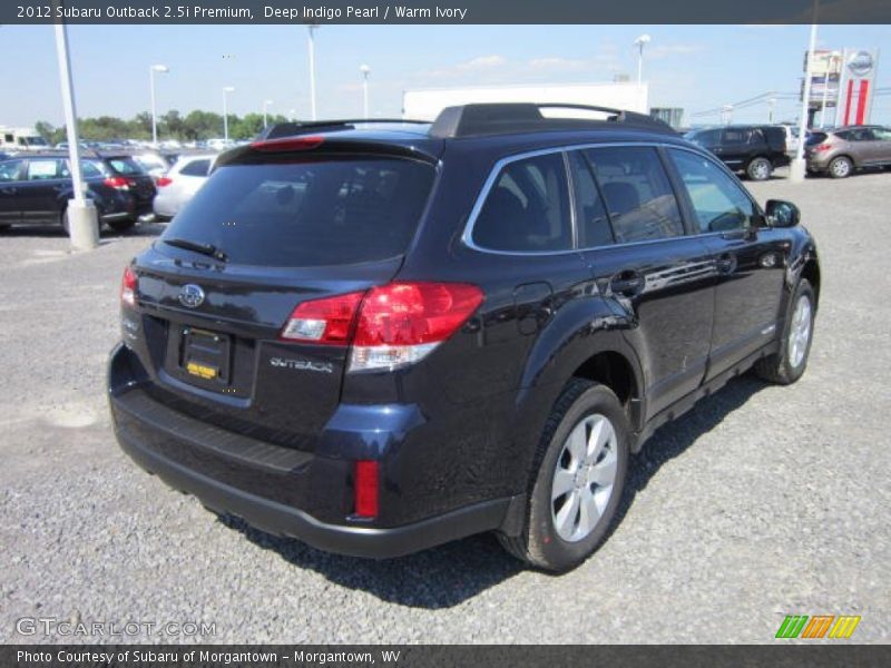 Deep Indigo Pearl / Warm Ivory 2012 Subaru Outback 2.5i Premium