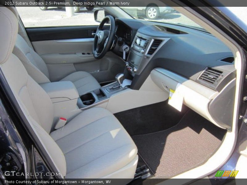Deep Indigo Pearl / Warm Ivory 2012 Subaru Outback 2.5i Premium