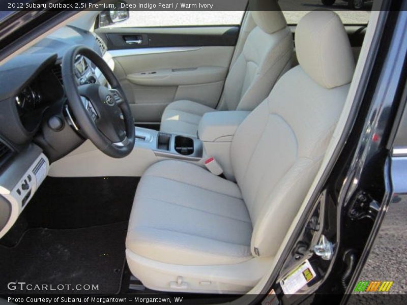 Deep Indigo Pearl / Warm Ivory 2012 Subaru Outback 2.5i Premium