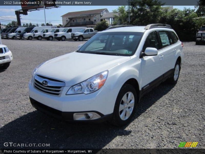 Satin White Pearl / Warm Ivory 2012 Subaru Outback 2.5i