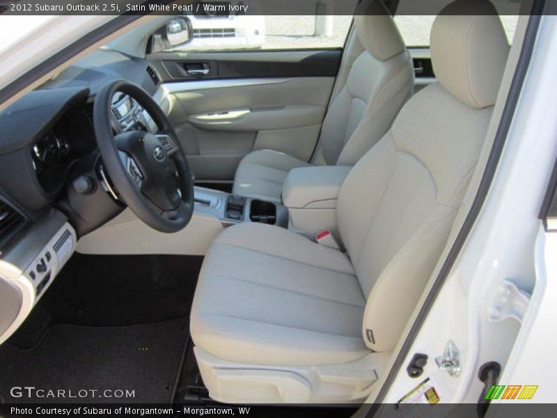 Satin White Pearl / Warm Ivory 2012 Subaru Outback 2.5i
