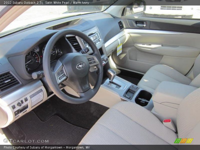 Satin White Pearl / Warm Ivory 2012 Subaru Outback 2.5i