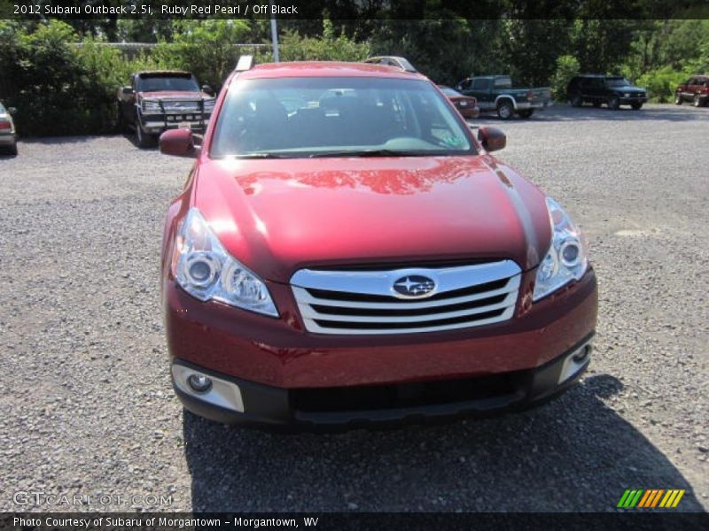 Ruby Red Pearl / Off Black 2012 Subaru Outback 2.5i