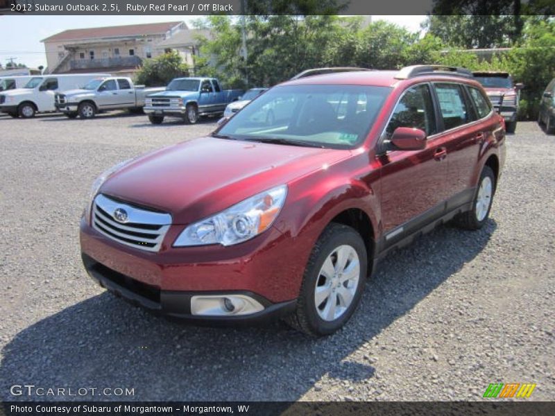 Ruby Red Pearl / Off Black 2012 Subaru Outback 2.5i