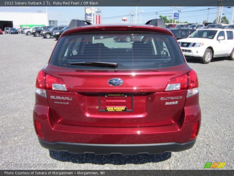 Ruby Red Pearl / Off Black 2012 Subaru Outback 2.5i