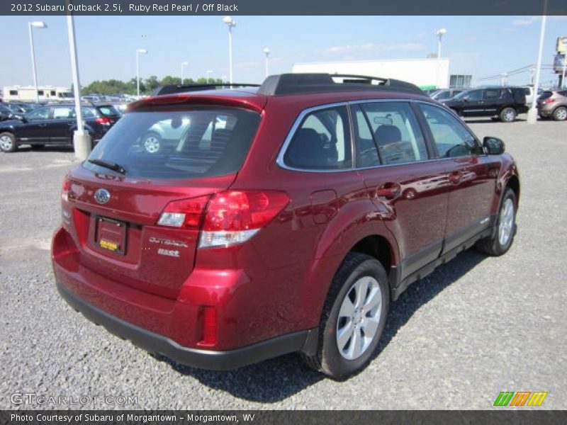 Ruby Red Pearl / Off Black 2012 Subaru Outback 2.5i