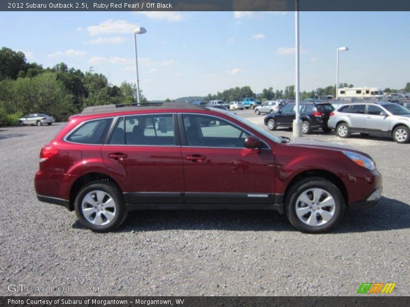 Ruby Red Pearl / Off Black 2012 Subaru Outback 2.5i