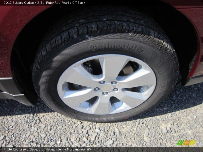 Ruby Red Pearl / Off Black 2012 Subaru Outback 2.5i