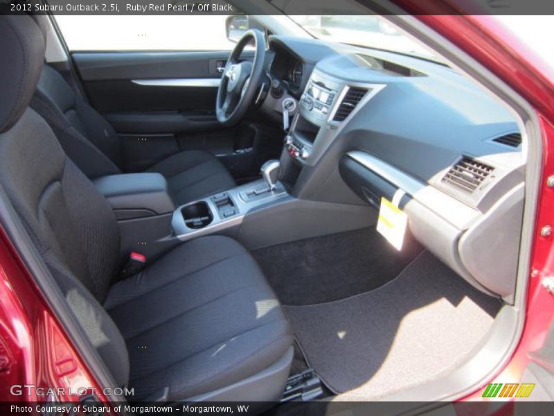 Ruby Red Pearl / Off Black 2012 Subaru Outback 2.5i
