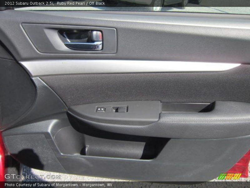 Ruby Red Pearl / Off Black 2012 Subaru Outback 2.5i
