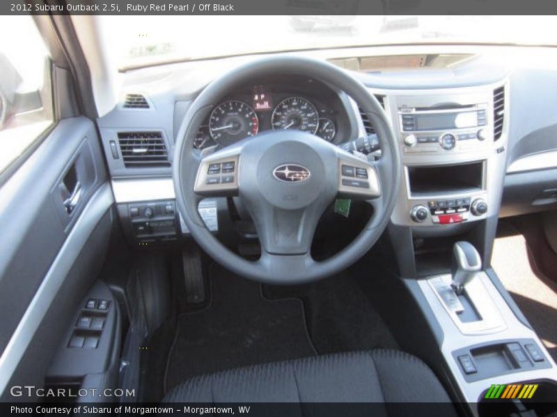 Ruby Red Pearl / Off Black 2012 Subaru Outback 2.5i