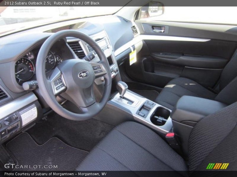 Ruby Red Pearl / Off Black 2012 Subaru Outback 2.5i