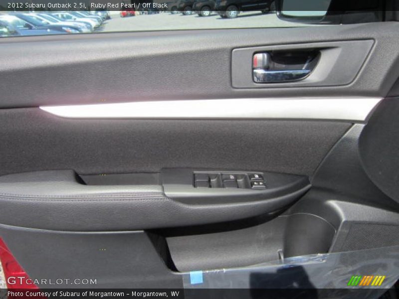 Ruby Red Pearl / Off Black 2012 Subaru Outback 2.5i