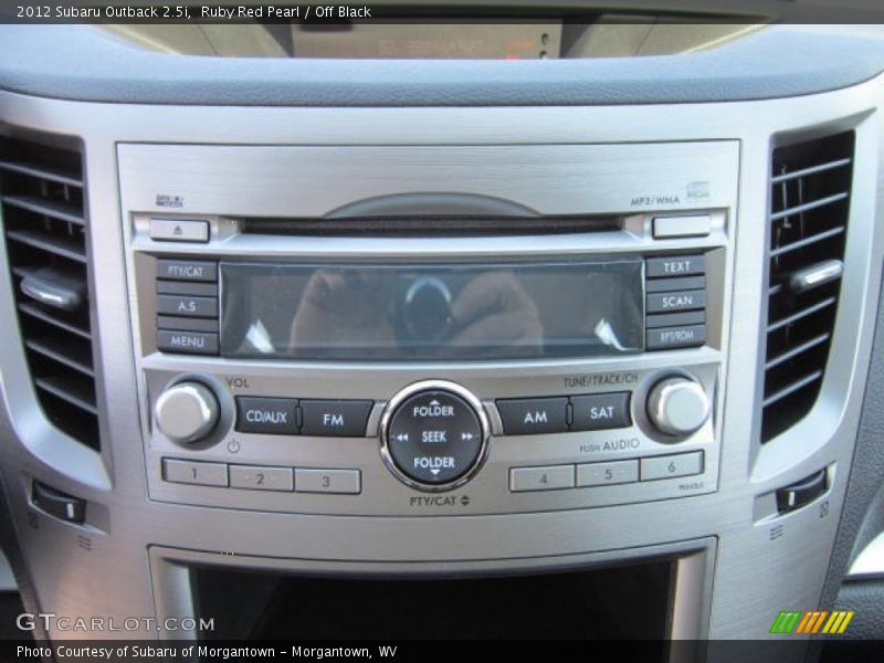 Ruby Red Pearl / Off Black 2012 Subaru Outback 2.5i