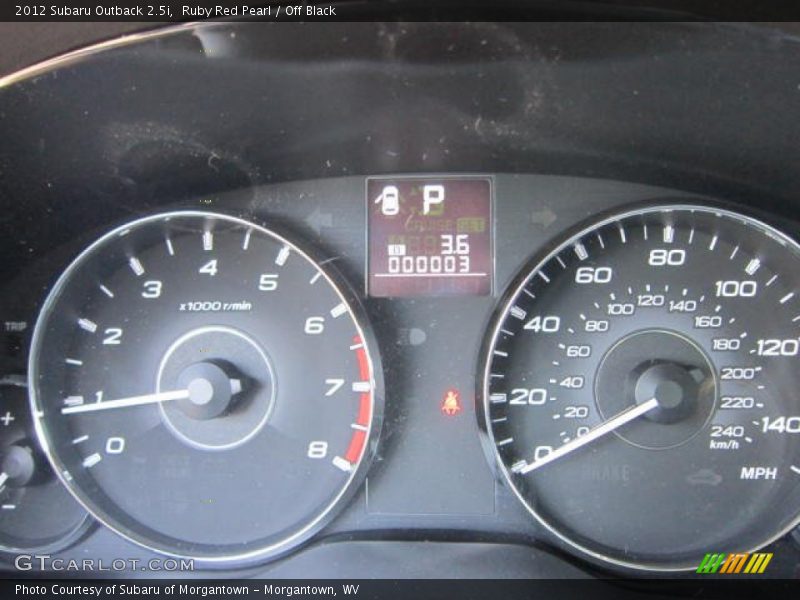 Ruby Red Pearl / Off Black 2012 Subaru Outback 2.5i