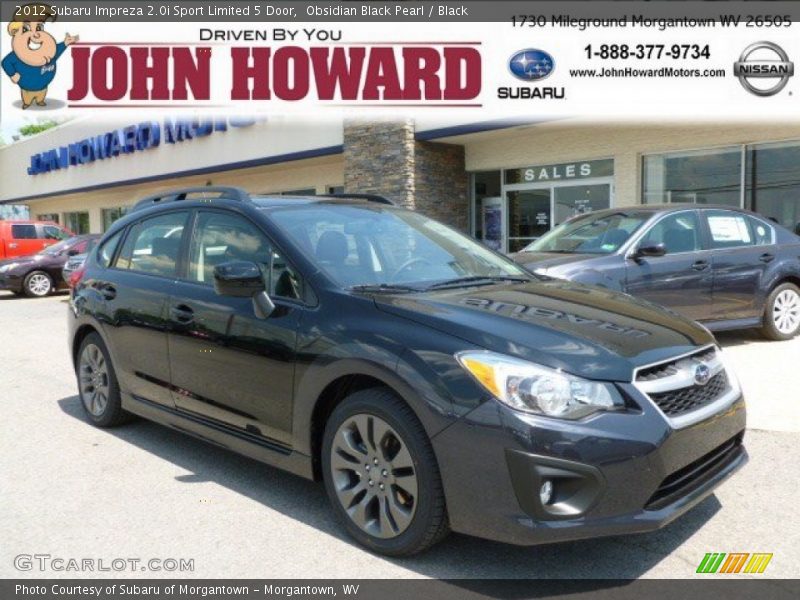 Obsidian Black Pearl / Black 2012 Subaru Impreza 2.0i Sport Limited 5 Door