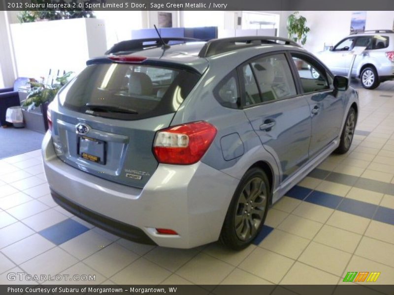  2012 Impreza 2.0i Sport Limited 5 Door Sage Green Metallic