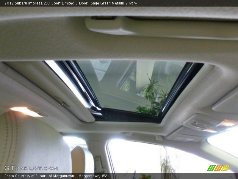 Sunroof of 2012 Impreza 2.0i Sport Limited 5 Door