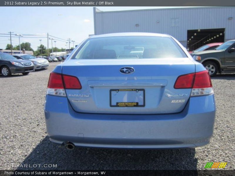 Sky Blue Metallic / Off Black 2012 Subaru Legacy 2.5i Premium