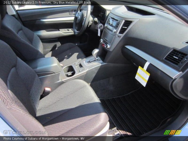 Sky Blue Metallic / Off Black 2012 Subaru Legacy 2.5i Premium