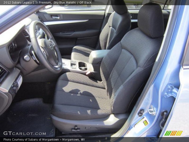 Sky Blue Metallic / Off Black 2012 Subaru Legacy 2.5i Premium