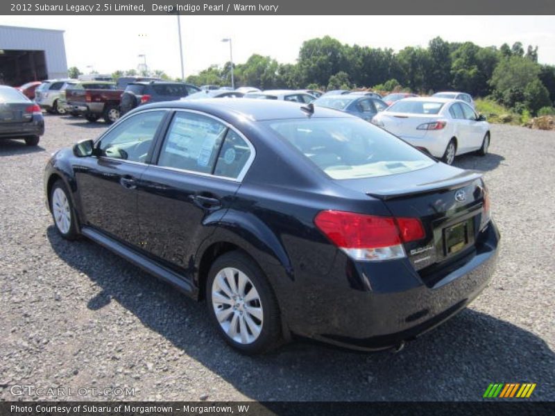 Deep Indigo Pearl / Warm Ivory 2012 Subaru Legacy 2.5i Limited