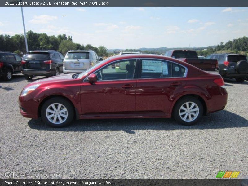 Venetian Red Pearl / Off Black 2012 Subaru Legacy 2.5i