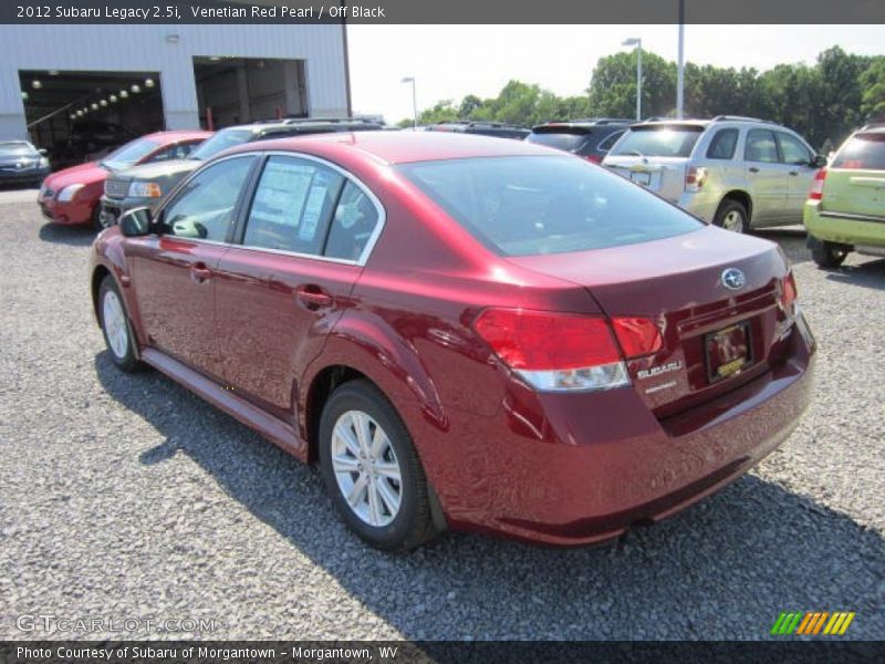 Venetian Red Pearl / Off Black 2012 Subaru Legacy 2.5i