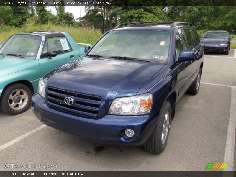 Indigo Ink Pearl / Ash Gray 2007 Toyota Highlander V6 4WD