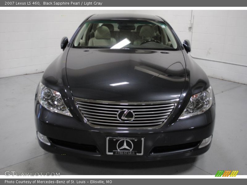 Black Sapphire Pearl / Light Gray 2007 Lexus LS 460