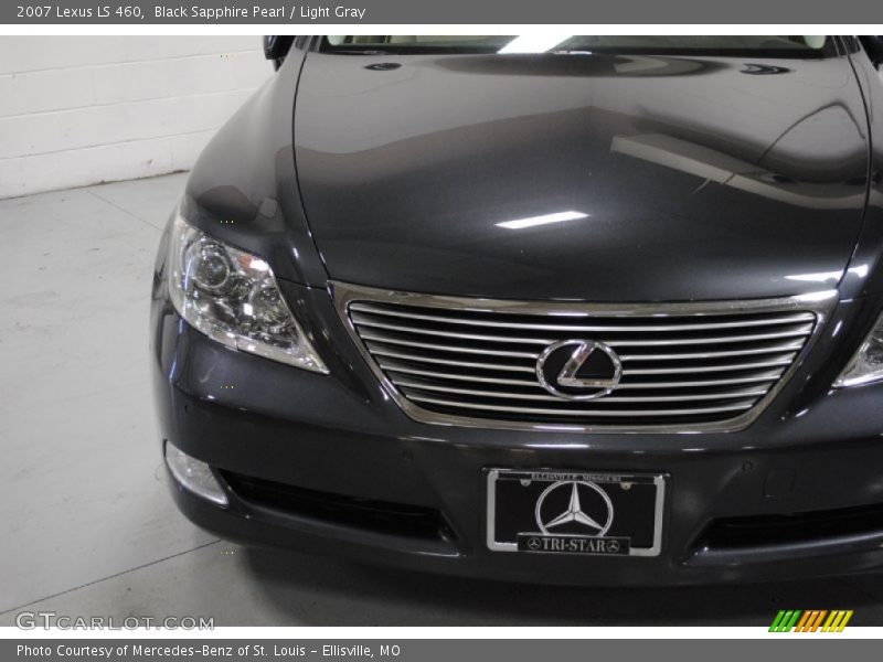 Black Sapphire Pearl / Light Gray 2007 Lexus LS 460