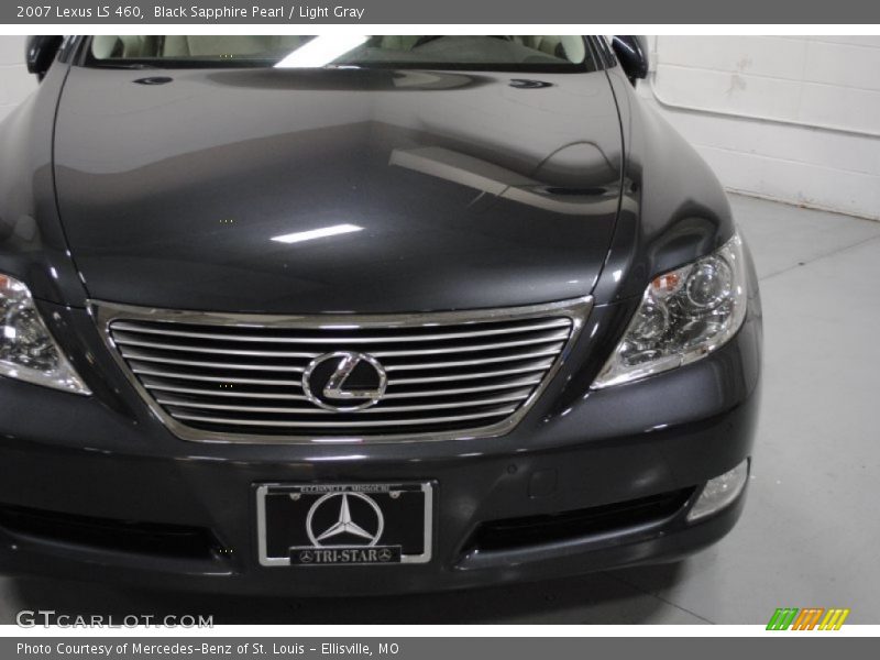 Black Sapphire Pearl / Light Gray 2007 Lexus LS 460