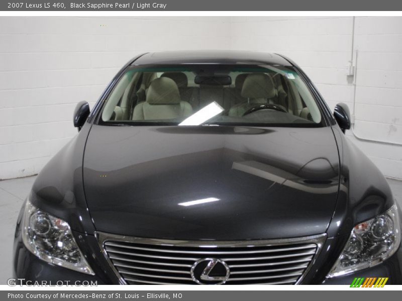 Black Sapphire Pearl / Light Gray 2007 Lexus LS 460