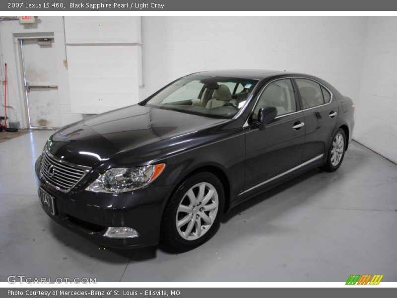 Black Sapphire Pearl / Light Gray 2007 Lexus LS 460