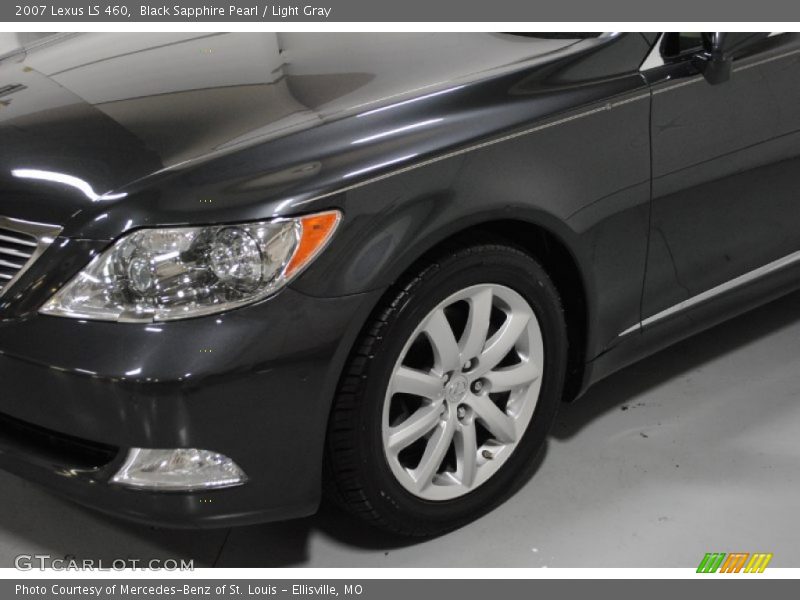 Black Sapphire Pearl / Light Gray 2007 Lexus LS 460
