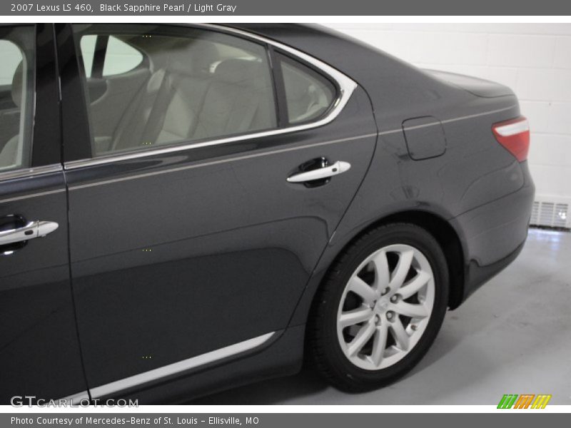 Black Sapphire Pearl / Light Gray 2007 Lexus LS 460