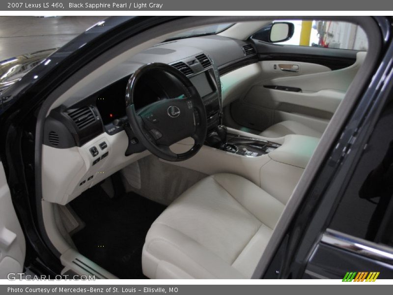 Black Sapphire Pearl / Light Gray 2007 Lexus LS 460