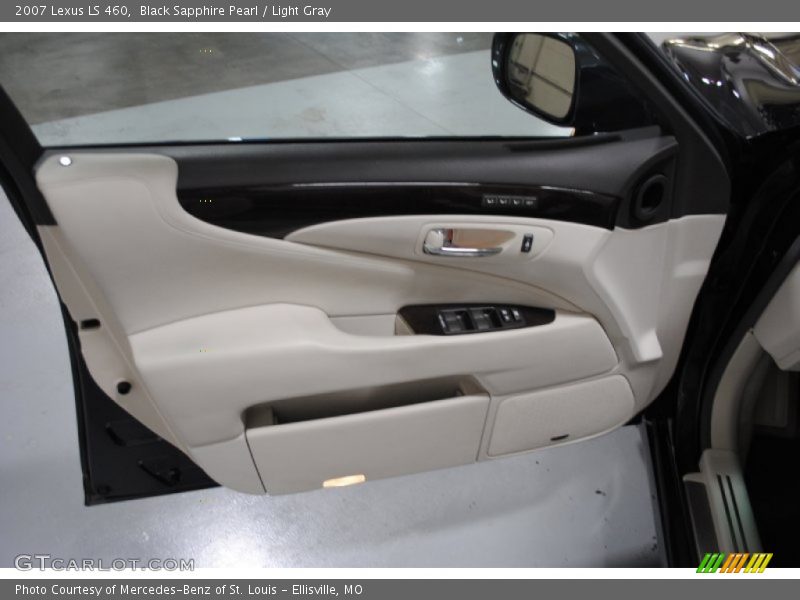 Black Sapphire Pearl / Light Gray 2007 Lexus LS 460