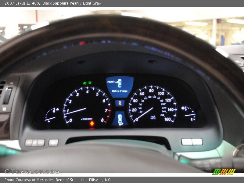 Black Sapphire Pearl / Light Gray 2007 Lexus LS 460