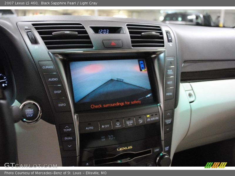 Black Sapphire Pearl / Light Gray 2007 Lexus LS 460