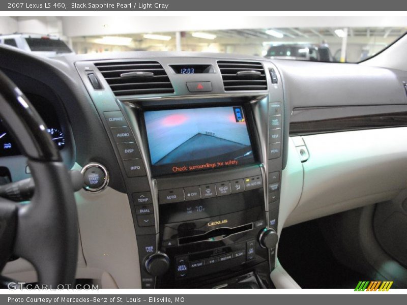 Black Sapphire Pearl / Light Gray 2007 Lexus LS 460