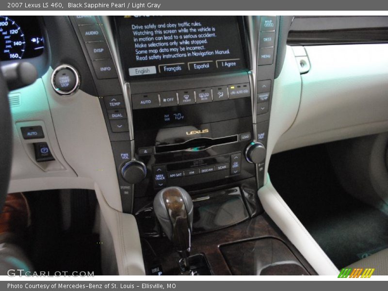 Black Sapphire Pearl / Light Gray 2007 Lexus LS 460