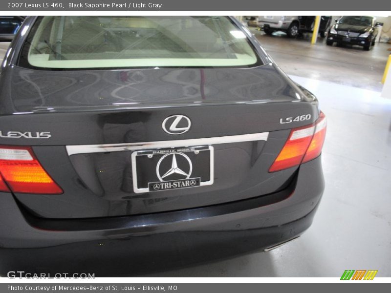 Black Sapphire Pearl / Light Gray 2007 Lexus LS 460