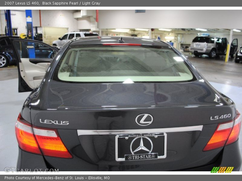 Black Sapphire Pearl / Light Gray 2007 Lexus LS 460