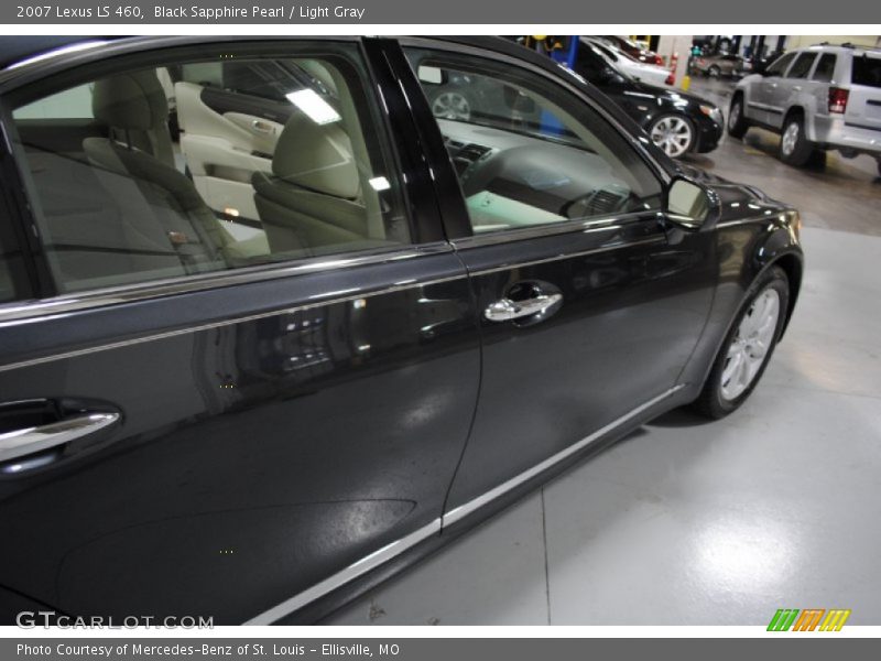 Black Sapphire Pearl / Light Gray 2007 Lexus LS 460
