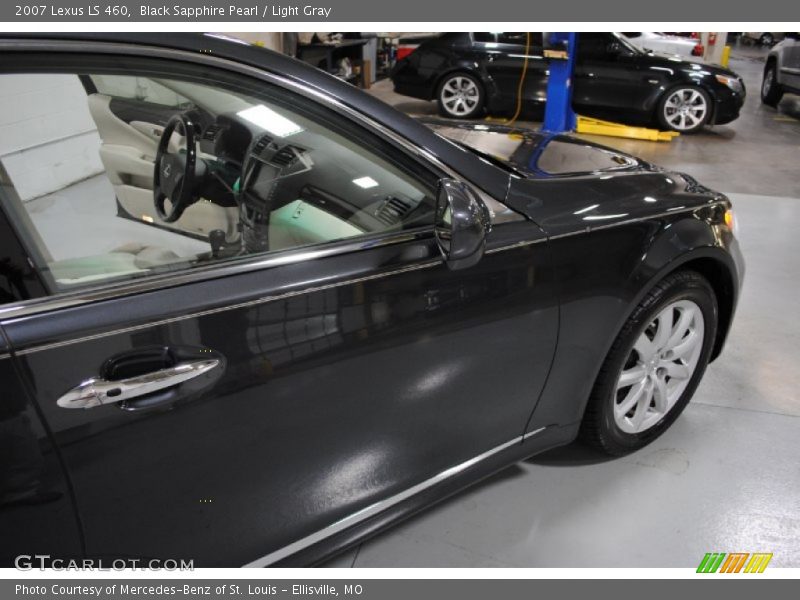 Black Sapphire Pearl / Light Gray 2007 Lexus LS 460