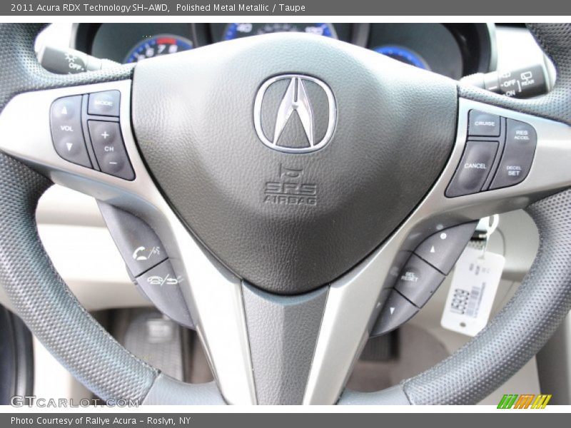 Polished Metal Metallic / Taupe 2011 Acura RDX Technology SH-AWD