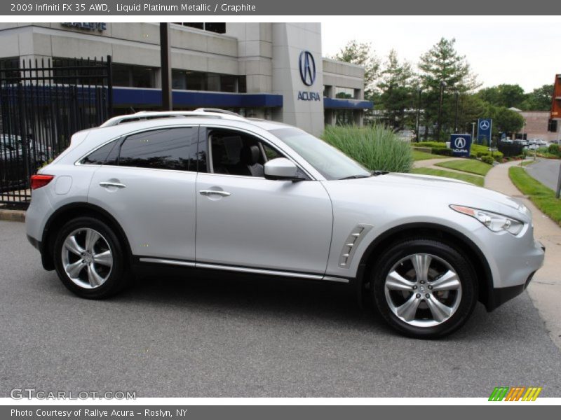Liquid Platinum Metallic / Graphite 2009 Infiniti FX 35 AWD