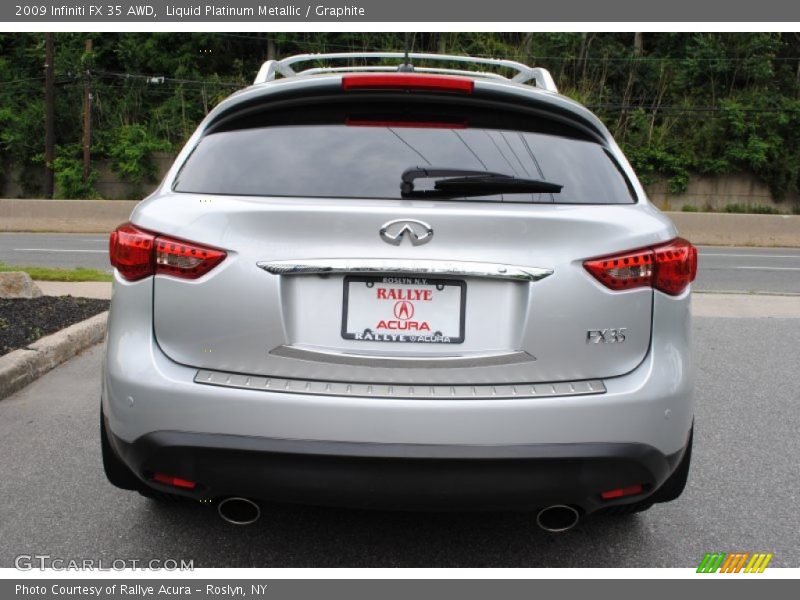 Liquid Platinum Metallic / Graphite 2009 Infiniti FX 35 AWD