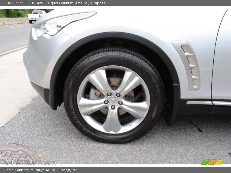 Liquid Platinum Metallic / Graphite 2009 Infiniti FX 35 AWD